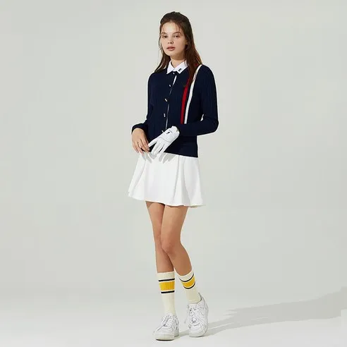 HALEY 여성용 A라인 맞주름 스커트 HF-WS1006