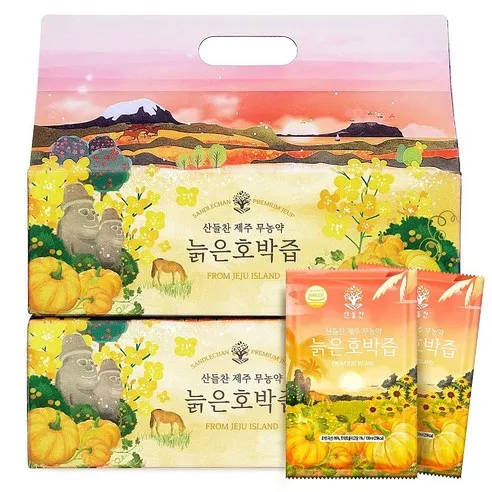 [해썹인증] 제주 친환경 무농약 인증 늙은 호박즙 100ml x 30개