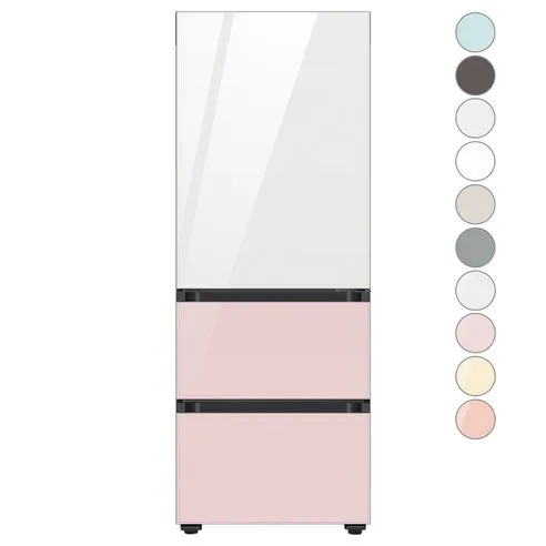 [색상선택형] 삼성전자 비스포크 김치플러스 3도어 키친핏 냉장고 313L 방문설치