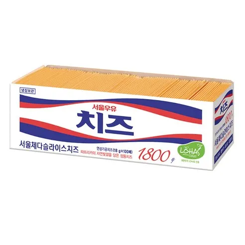 서울우유 체다슬라이스치즈  1800g, 1개