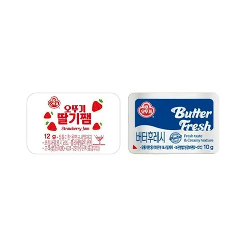 [오발]오뚜기 버터후레쉬50개+딸기잼디스펜팩50개_1박스