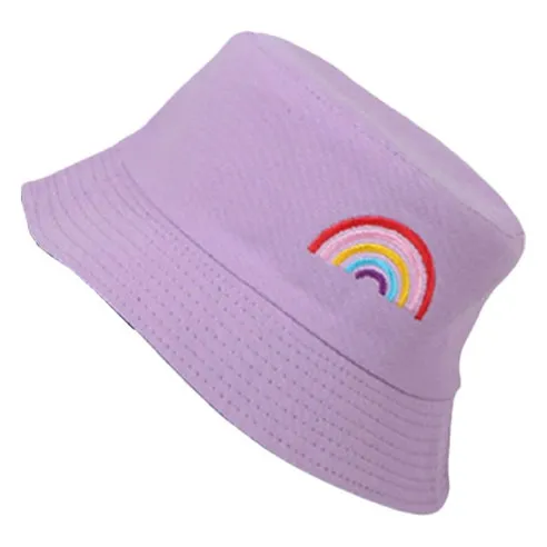 조이멀티 유아용 레인보우 양면 벙거지 모자