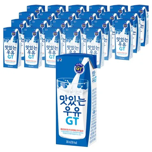 남양 맛있는 우유 GT  200ml, 24개