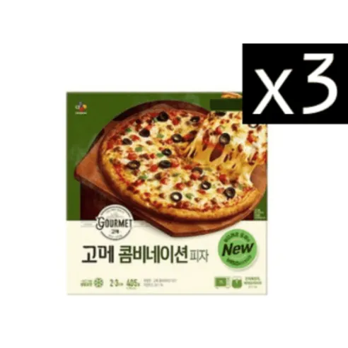CJ제일제당 [CJ제일제당] 고메 클래식 콤비네이션 피자 405g x 3개