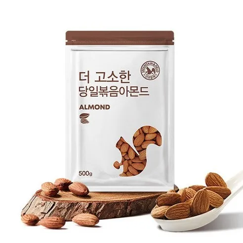 [산과들에] 2022 햇 볶음 아몬드500gx2봉 / 견과 견과류