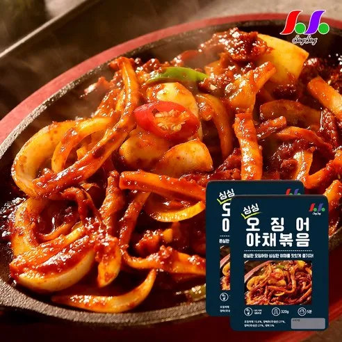 싱싱 오징어 야채 볶음 320g x 4팩 (덮밥용)