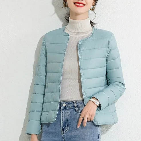셀레네 여성용 소프트 숏 라이트 패딩 재킷