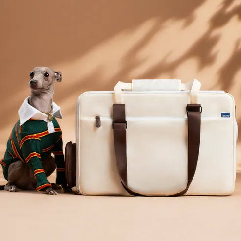 프레피펫 강아지 가방 탄탄백 + (어깨끈세트 쿠션)