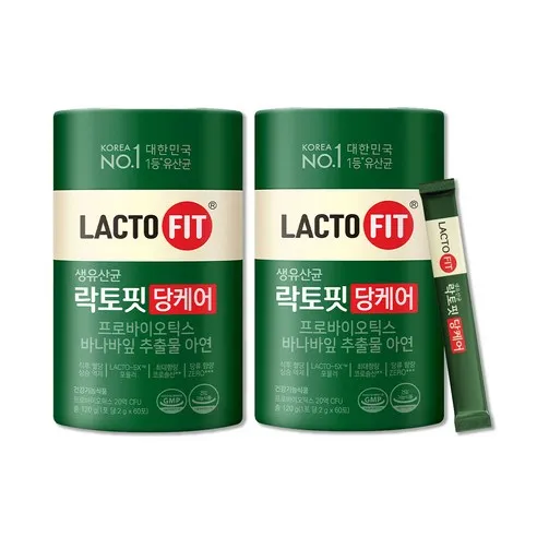 종근당건강 락토핏 당케어 PBS 유산균, 120g, 2개