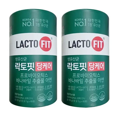 종근당건강 락토핏 당케어 PBS 유산균, 120g, 2개