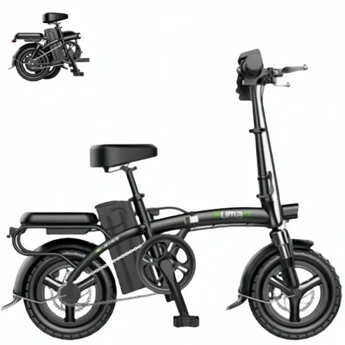 Montheria 전기자전거 접이식 48V 배달용 출퇴근 경량형 스포츠형 전기 자전거 A598-190
