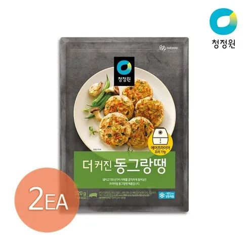 (G)청정원 더커진 동그랑땡 520g x2개