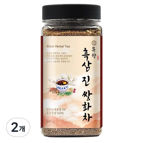 목향 흑삼진 쌍화차, 340g, 1개입, 2개