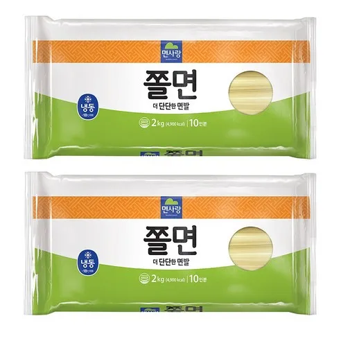 면사랑 쫄면, 2kg, 2개