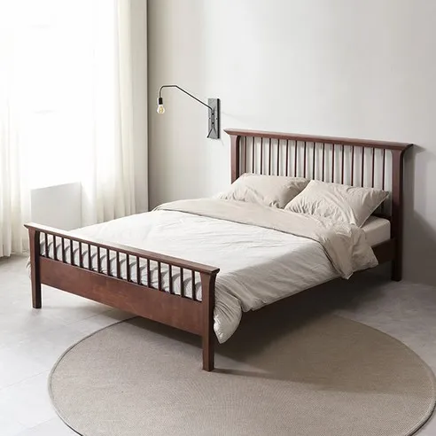 파로마 그랜드 고무나무 평상형 침대 퀸 + 독립 매트리스 방문설치