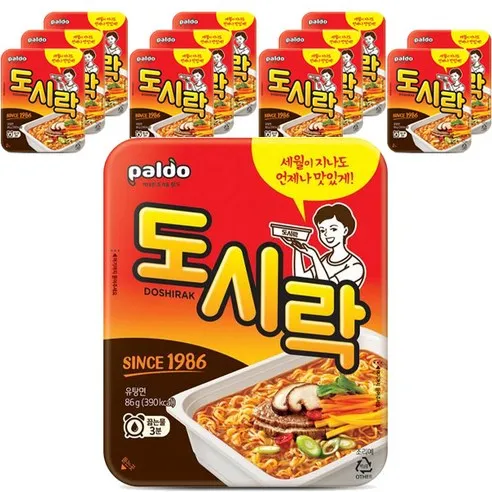 팔도 도시락 컵라면 86g, 12개