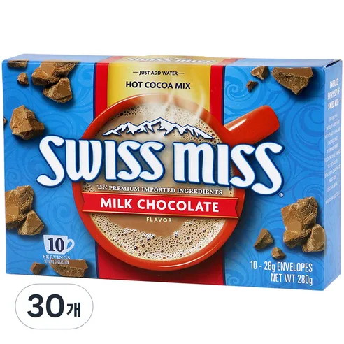 스위스미스 밀크 초콜렛 핫초코 믹스, 28g, 10개입, 3개
