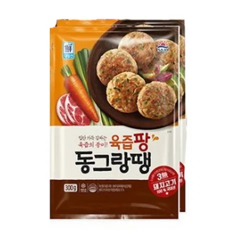 대림 육즙팡 동그랑땡 300g x2, 1묶음, 2개